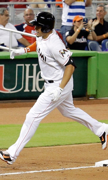 Fans get chance to cool off Marlins' Giancarlo Stanton in ALS challenge